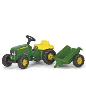 image of John Deere Kids Tractor and Trailer