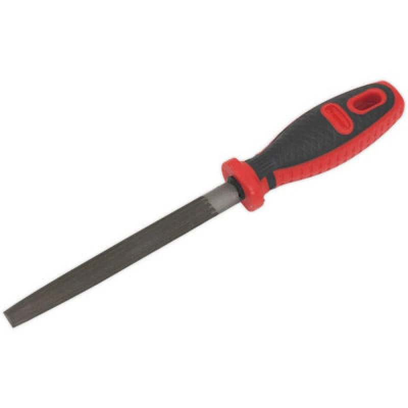 Image of Loops 150mm Half Round Engineers File - Double Cut - Coarse - Comfort Grip Handle Multi