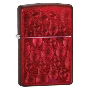 image of Zipp Iced Flame Design Red Regular Windproof Lighter