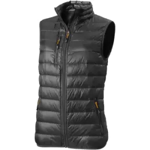 Image of Elevate Womens/Ladies Fairview Light Down Bodywarmer (L) (Anthracite)