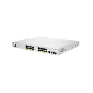 image of Cisco CBS350-24P-4G-EU network switch Managed L2/L3 Gigabit Ethernet (10/100/1000) Silver