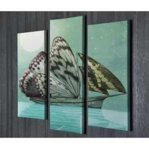 Image of UC99 Multicolor Decorative Canvas Painting (3 Pieces)
