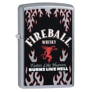 Image of Zippo Fireball Chrome Regular Windproof Lighter