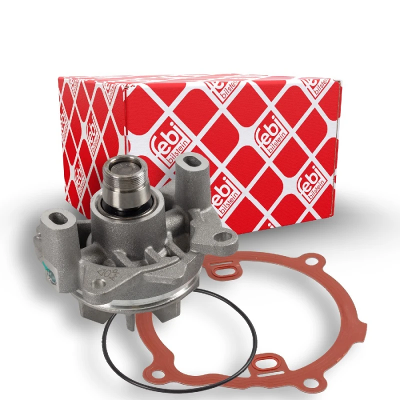 Image of FEBI BILSTEIN 21995 Water pump Grey Cast Iron, with seal ring, with gasket/seal Grey Cast Iron Water Pump (1260)