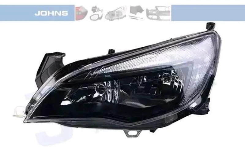 Image of JOHNS 55 10 09-6 Headlights H7/H7, Left, with motor for headlamp levelling Headlight (259)