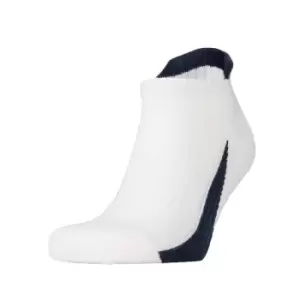 image of Spiro Unisex Adult Sports Socks (Pack of 3) (S-M) (White/Navy)