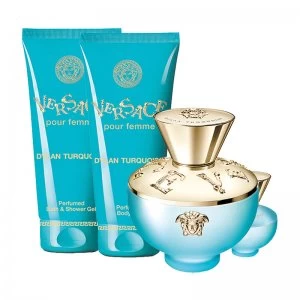 image of Versace Dylan Turquoise Eau de Toilette Gift Set 100ml