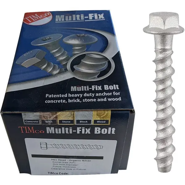 image of Multi Fix Bolt Hex Head Concrete Screws MF6150 Diameter: 6mm