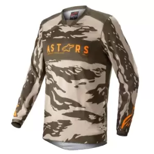 Alpinestars Racer Tactical Jersey Military Sand Camo Tangerine M