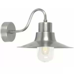 Image of Loops - Outdoor IP44 1 Bulb Wall Light Lantern Antique Nickel LED E27 100W