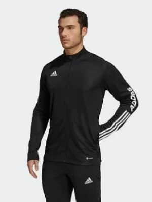 Image of adidas Tiro Wording Track Top, Black Size XL Men