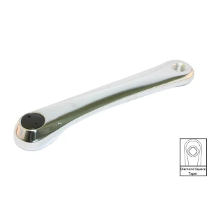Image of ETC Cotterless Alloy Left Hand Crank Shimano Silver 170mm