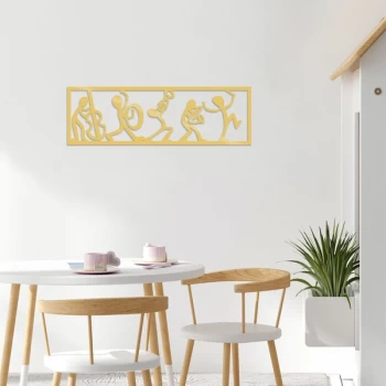 Image of Musicians - Gold Gold Decorative Metal Wall Accessory