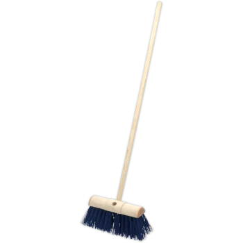 image of Sealey BM13H Hard Bristle Yard Broom 13"