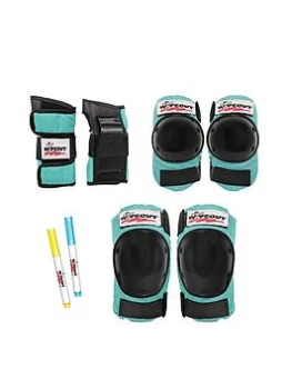 Image of Wipeout Protective Pad Set - Teal Blue, Age 5+