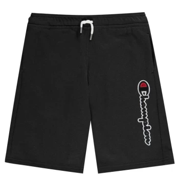 Image of Champion Logo Shorts - Black