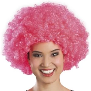 image of Afro Adult Wig One Size (Pink)