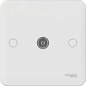 Image of Lisse Single TV Outlet - White