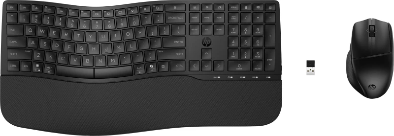 Image of HP 680 Comfort Keyboard and Mouse Combo Wireless Keyboard - Black