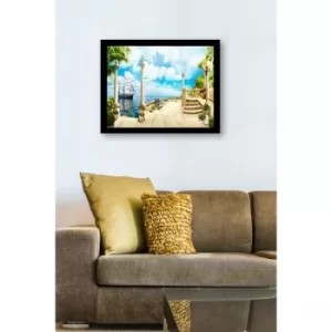 Image of SC1100 Multicolor Decorative Framed MDF Painting