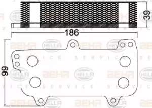 image of x1 Behr Heat Exchanger 8MO376797-031 Genuine replacement part for Car Made in CN