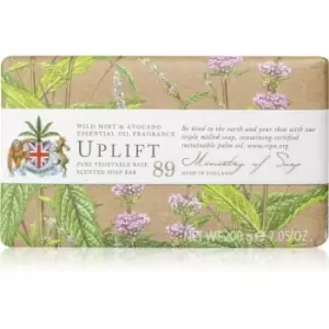 image of The Somerset Toiletry Co. Natural Spa Wellbeing Soaps Bar Soap for Body Wild Mint & Avocado 200 g