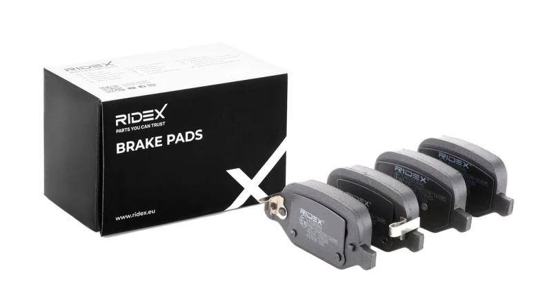 Image of RIDEX 402B0846 Brake pad set Rear Axle, with acoustic wear warning Brake Pad Set,disc brake (402)