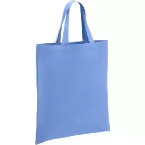 image of Brand Lab Cotton Short Handle Shopper Bag (One Size) (Denim)