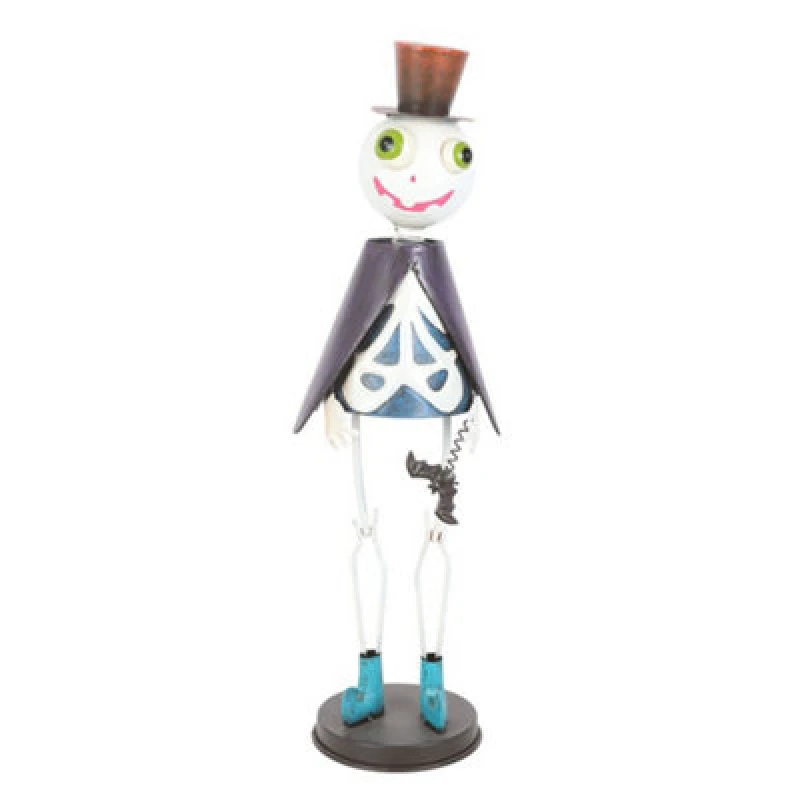 Image of Something Different Something Different Metal Skeleton With Top Hat Ornament Multi One Size Unisex 5063806897583