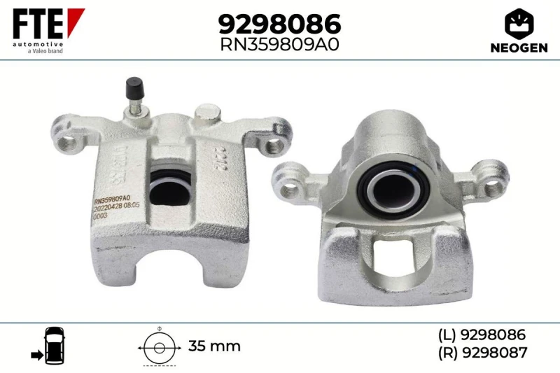 Image of Brake caliper FTE 9298086