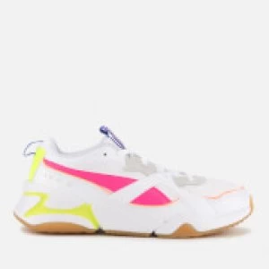 Image of Puma Womens Nova 2 Trainers - Puma White/Natural Vachetta - UK 4 - White