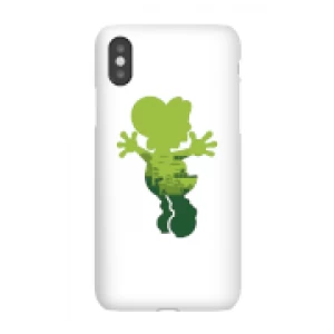 image of Nintendo Super Mario Yoshi Silhouette Phone Case - iPhone X - Snap Case - Gloss