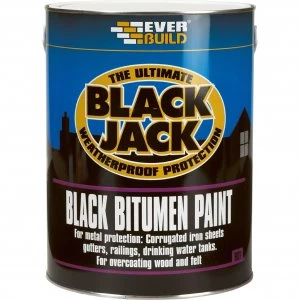 Image of Everbuild Bitumen Paint Black 1l