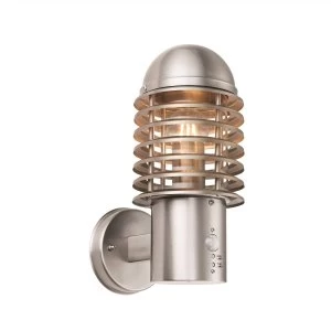 Image of 1 Light Outdoor Wall Brushed Stainless Steel IP44, E27
