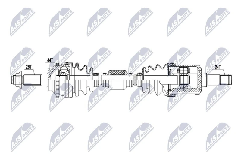 Image of NTY NPW-MZ-112 Drive shaft Front Axle Left Drive Shaft (13)