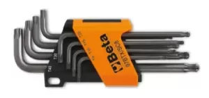 image of Beta Tools 97 BTX/SC8 8pc Ball Head Offset Torx Key Wrench Set Holder 000970164