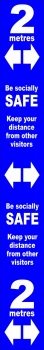 Image of Distance mrkr-Blue SAV LAM (800x100mm)