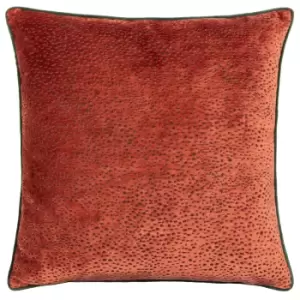 Image of Estelle Spotted Cushion Paprika/Teal, Paprika/Teal / 45 x 45cm / Cover Only