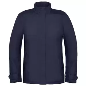Image of B&C Womens/Ladies Premium Real+ Windproof Waterproof Thermo-Isolated Jacket (2XL) (Navy Blue)