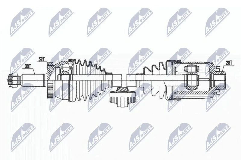 Image of NTY Drive shaft NTY NPW-HY-599