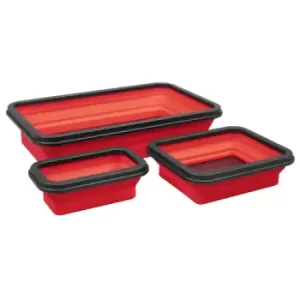 image of Sealey Parts Tray Collapsible Magnetic - Set of 3