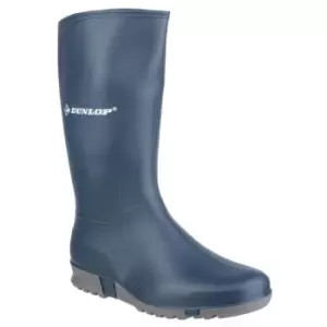 Image of Sport Plain Rubber Wellingtons Blue/Grey Size 40