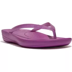 Image of Fitflop Iqushion Transparent Flip-Flops Female Miami Violet UK Size 6