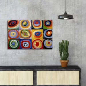 Image of FAMOUSART-075 Multicolor Decorative Canvas Painting