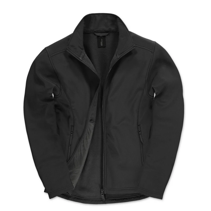 Image of B&C ID.701 Soft Shell Jacket in Black Size: Medium Black Unisex M