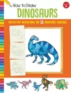 Image of how to draw dinosaurs step by step instructions for 20 prehistoric creature