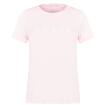 Image of Guess 1981 Logo T Shirt - Pink