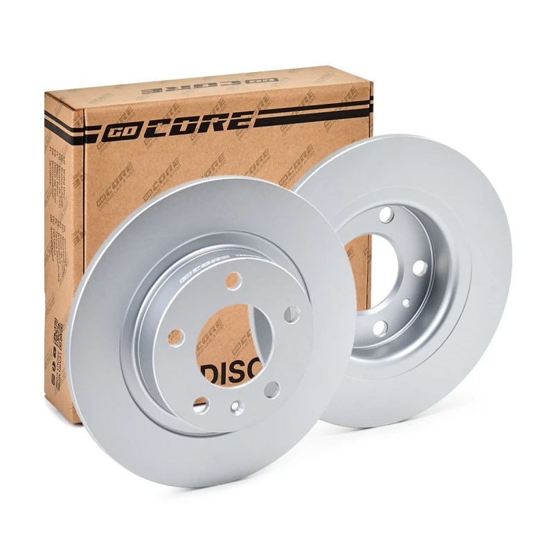 Image of goCORE GCH20697 Brake disc Rear Axle, Solid, Cast Iron, Coated, without bolts/screws Cast Iron Brake Disc (82)
