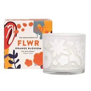 image of The Aromatherapy Co 100g FLWR Candle - Orange Blossom