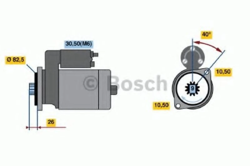 Image of Starter motor Bosch 0 986 019 820